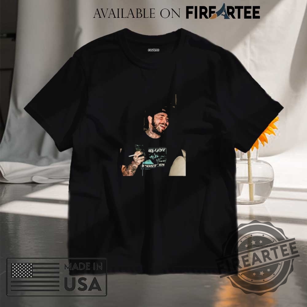 "2024 Morgan Wallen, Kendrick Lamar Concert Jerseys & Streetwear Shirts" 12 Post Malone Smoking Tshirt Rap Icon Streetwear Graphic Tee