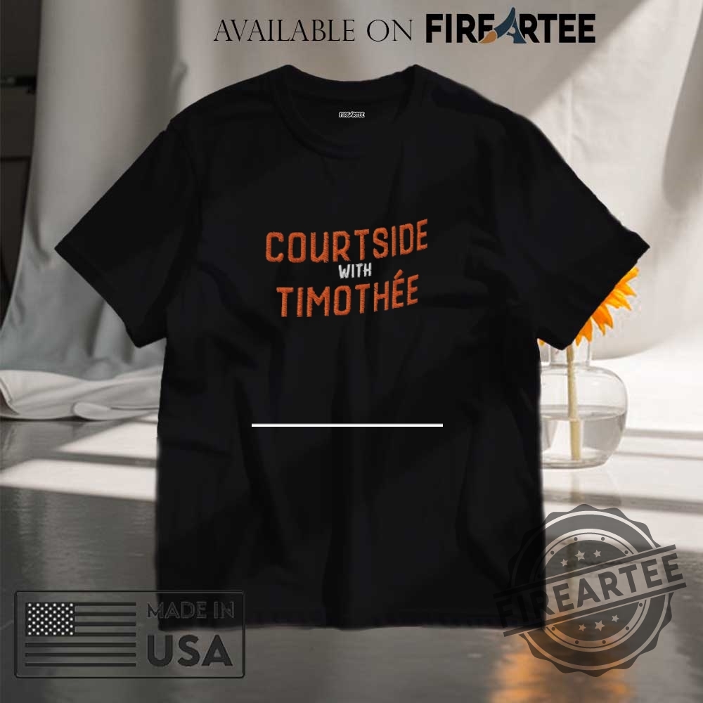 "2024 Morgan Wallen, Kendrick Lamar Concert Jerseys & Streetwear Shirts" 16 Courtside With Timothée Chalamet Shirt