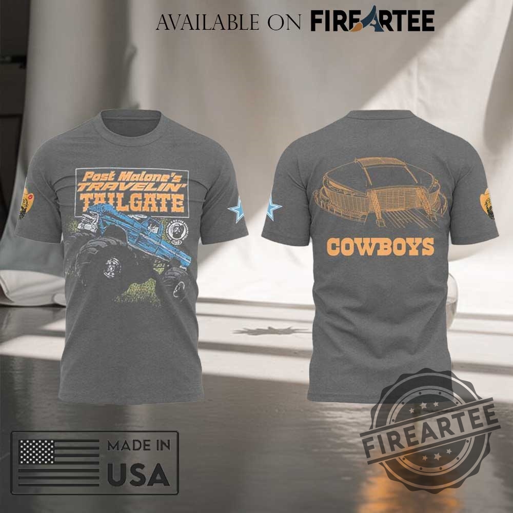 "Morgan Wallen and Music Star Apparel: Limited Edition Shirts & Hoodie" 17 Post Malone X Dallas Cowboys Tailgate Party Merch Collection