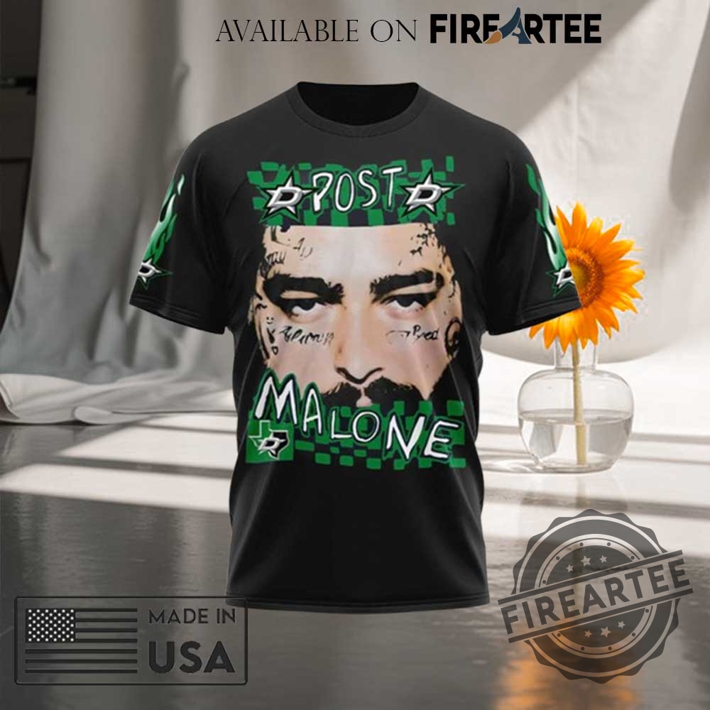 Dallas Stars X Post Malone Premium Limited Edition Tshirt 4 Dallas Stars x Post Malone Premium Limited Edition T-Shirt
