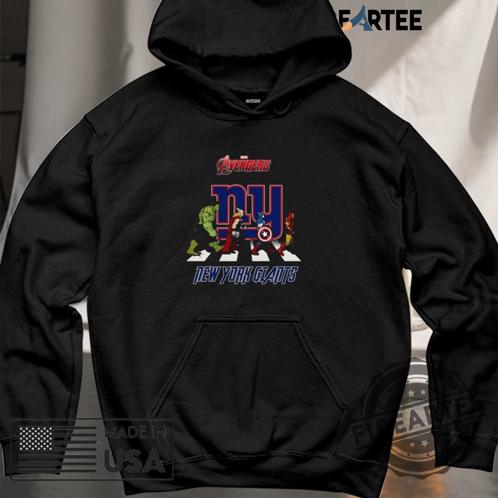 Nfl New York Giants Marvel Avengers Abbey Road Shirt 6 NFL New York Giants Marvel Avengers abbey road shirt