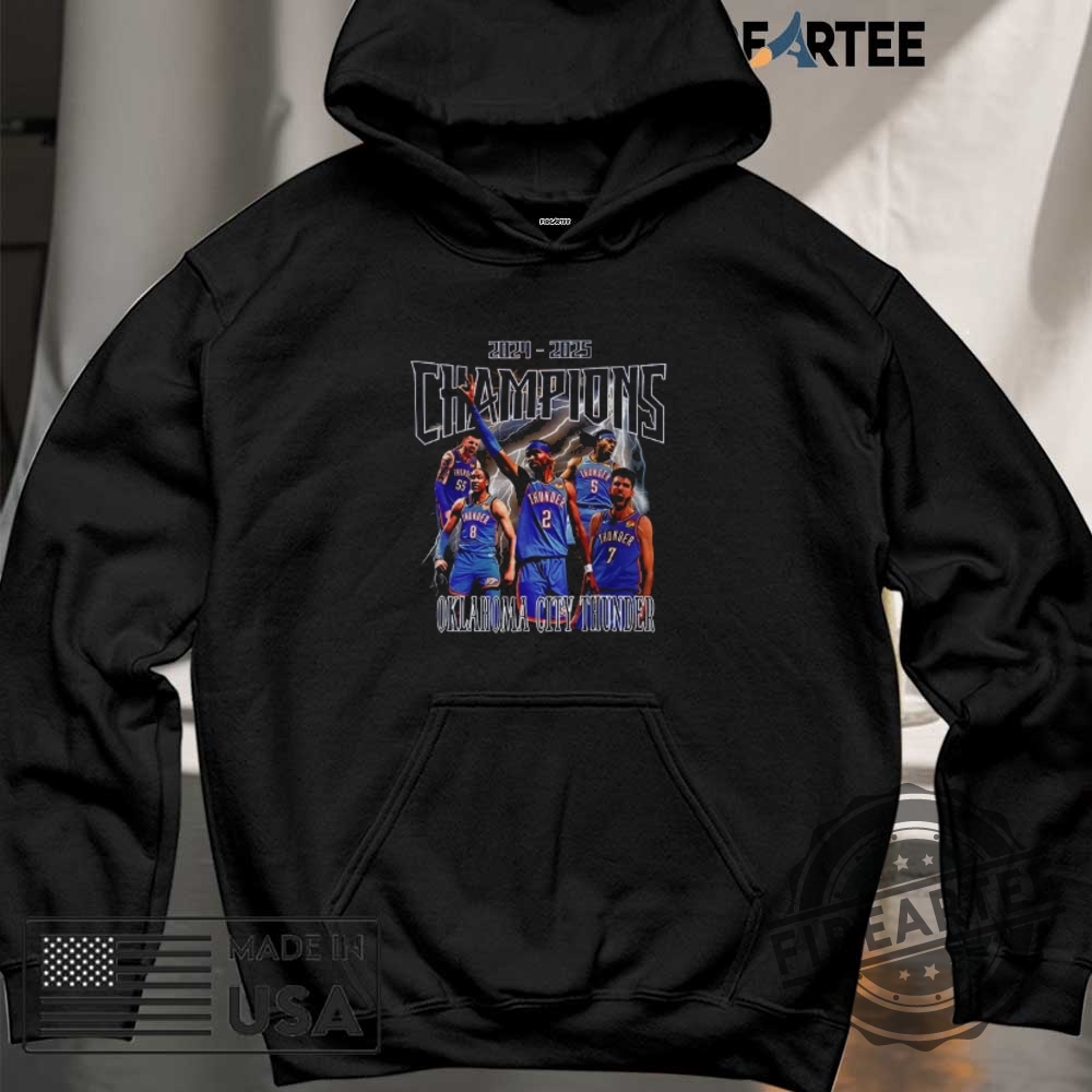 Oklahoma City Thunder Nba Basketball 2025 Champions Shirt 6 Oklahoma City Thunder NBA Basketball 2025 Champions shirt