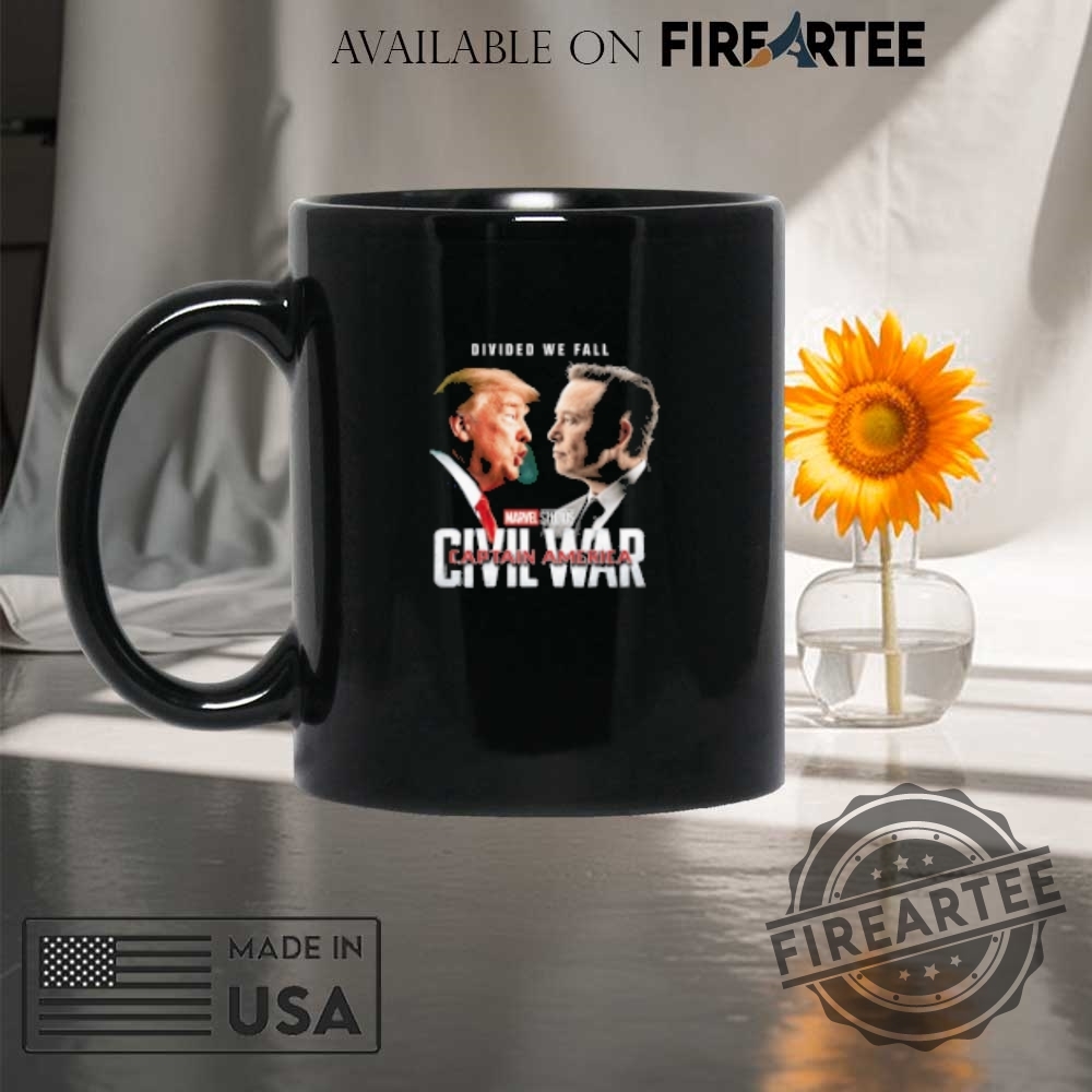 Trump Vs Elon Musk Civil War Captain America Marvel Studios Shirt 8 Trump vs Elon Musk Civil War Captain America Marvel Studios Shirt