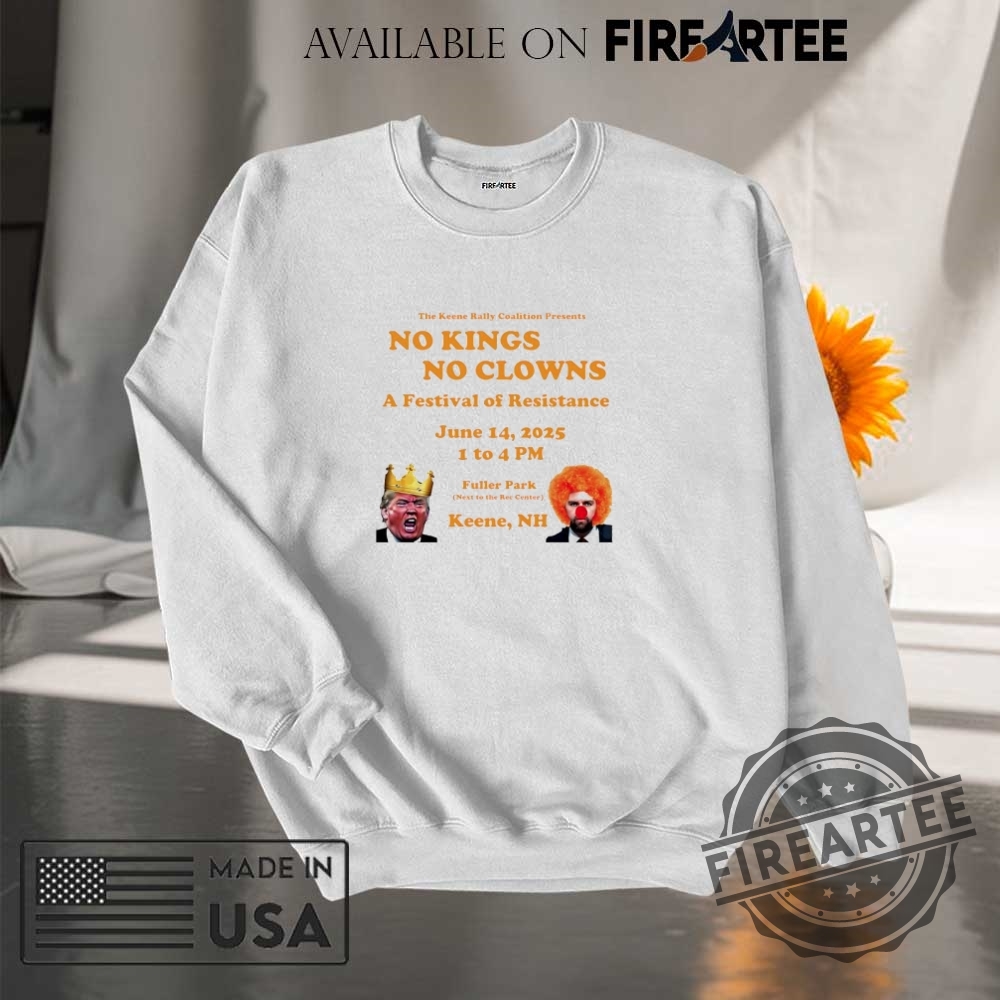 Trump And Jd Vance No Kings No Clowns In Keene Shirt 7 Trump and JD Vance No Kings No Clowns in Keene shirt