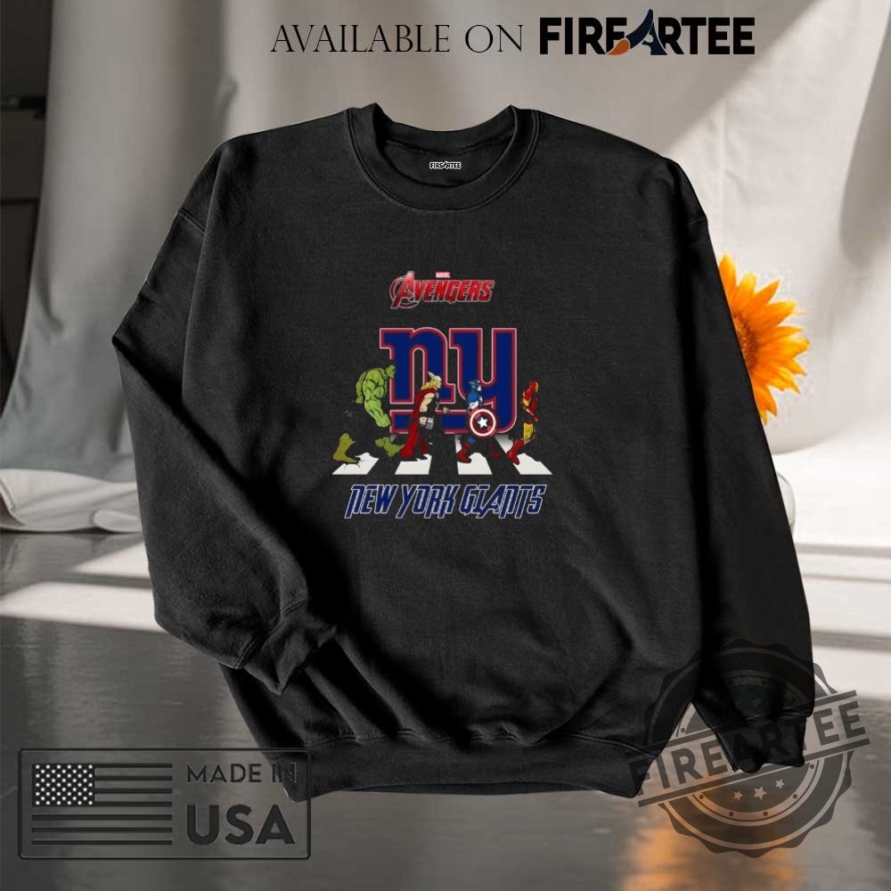 Nfl New York Giants Marvel Avengers Abbey Road Shirt 7 NFL New York Giants Marvel Avengers abbey road shirt