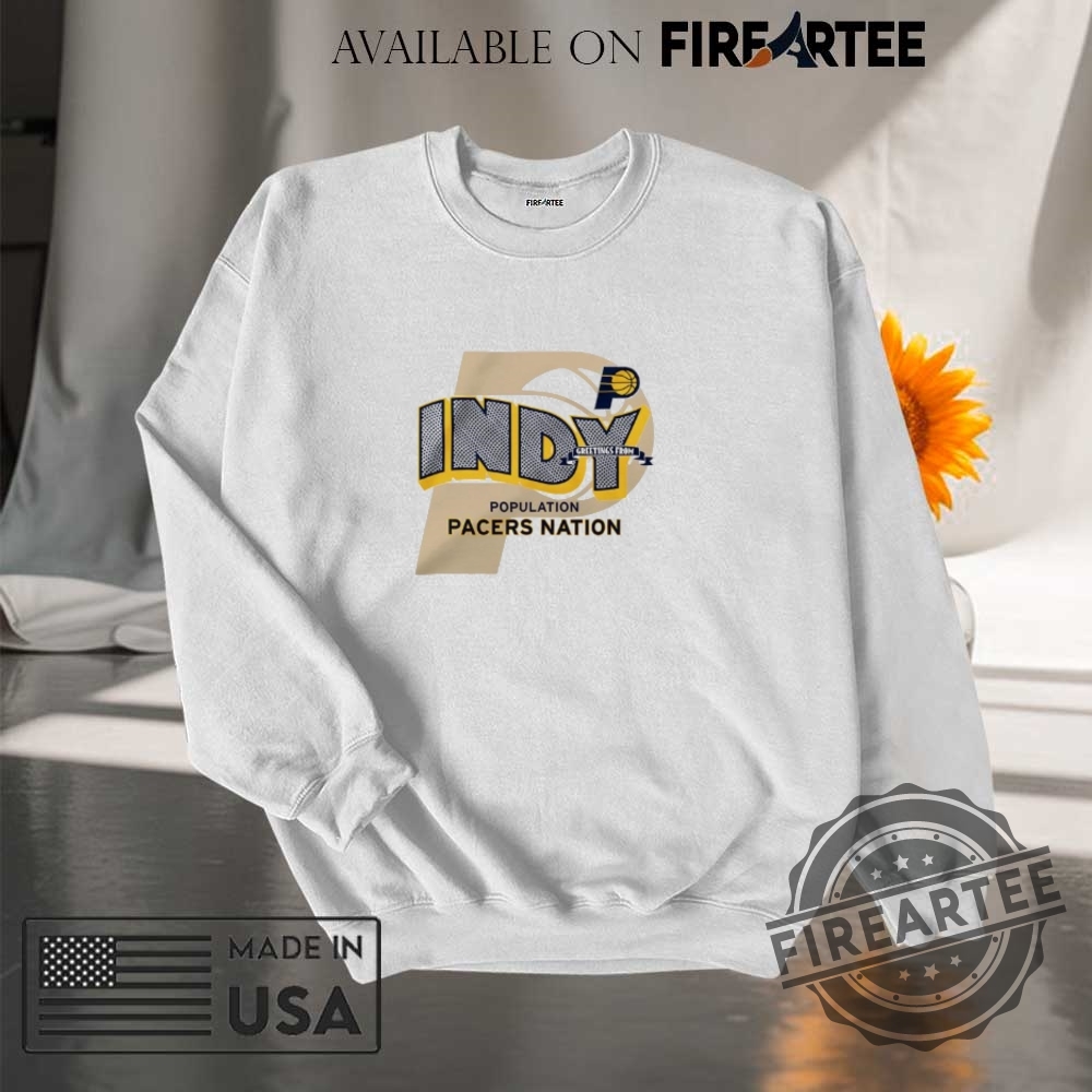 Indiana Pacers Population Pacers Nation Shirt 7 Indiana Pacers Population Pacers Nation shirt