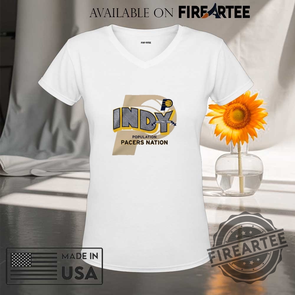 Indiana Pacers Population Pacers Nation Shirt 9 Indiana Pacers Population Pacers Nation shirt