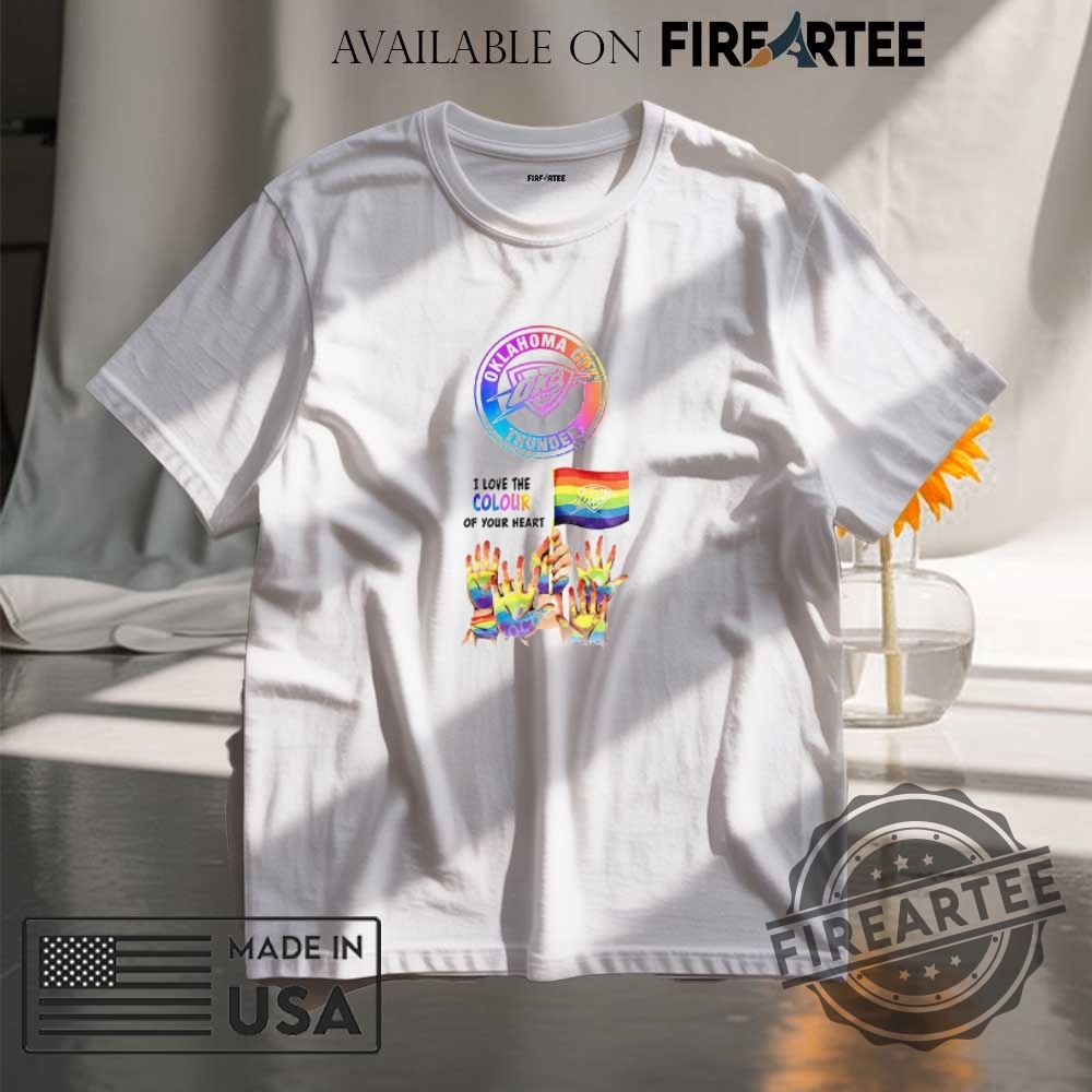 Oklahoma City Thunder Happy Lgbt Love The Colour Of Your Heart Shirt