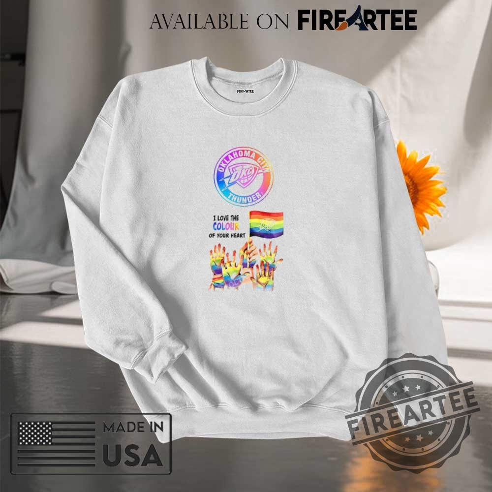 Oklahoma City Thunder Happy Lgbt Love The Colour Of Your Heart Shirt 7 Oklahoma City Thunder Happy LGBT Love The Colour Of Your Heart shirt