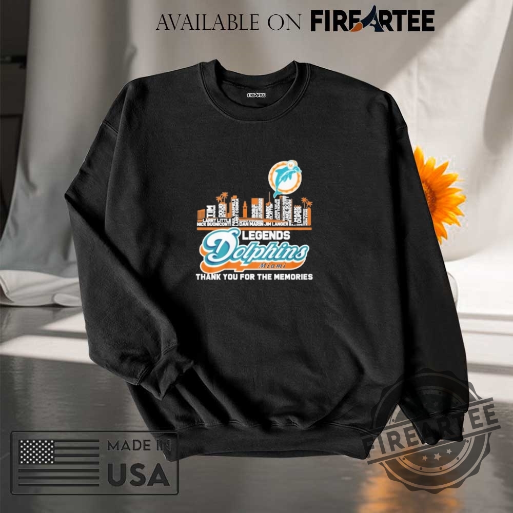 Miami Dolphins Legends Thank You For The Memories Shirt 7 Miami Dolphins Legends Thank You For The Memories Shirt