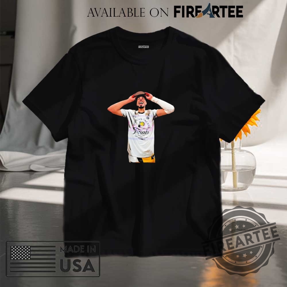 "Celebrate Finals, Anniversaries, and Hoops with Iconic Sports Shirts" 2 Tyrese Haliburton Indiana Pacers 2025 Finals Celebration Shirt