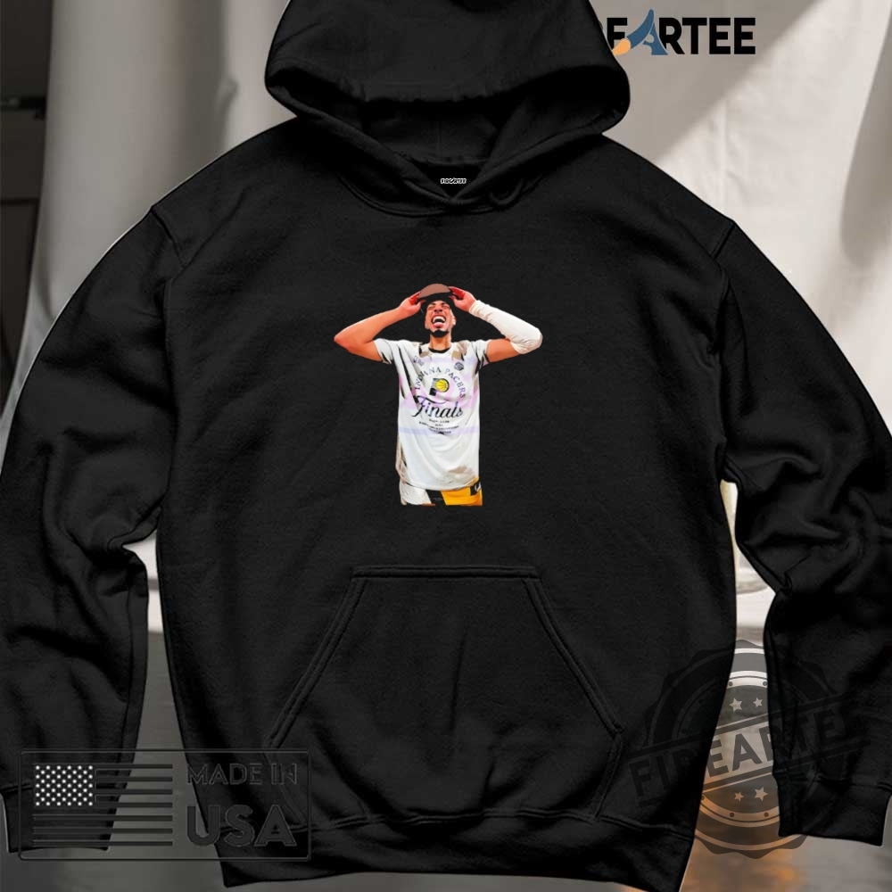 Tyrese Haliburton Indiana Pacers 2025 Finals Celebration Shirt 6 Tyrese Haliburton Indiana Pacers 2025 Finals celebration shirt