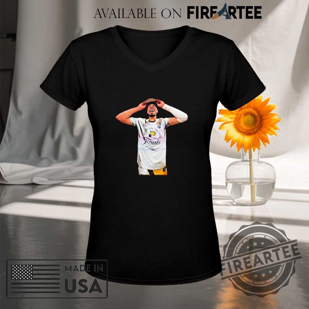 Tyrese Haliburton Indiana Pacers 2025 Finals Celebration Shirt 9 Tyrese Haliburton Indiana Pacers 2025 Finals celebration shirt