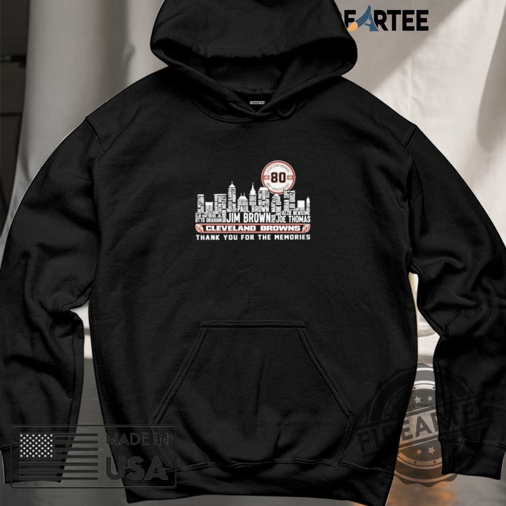 Cleveland Browns 80Th Anniversary Thank You For The Memories Shirt 6 Cleveland Browns 80th Anniversary Thank You For The Memories Shirt