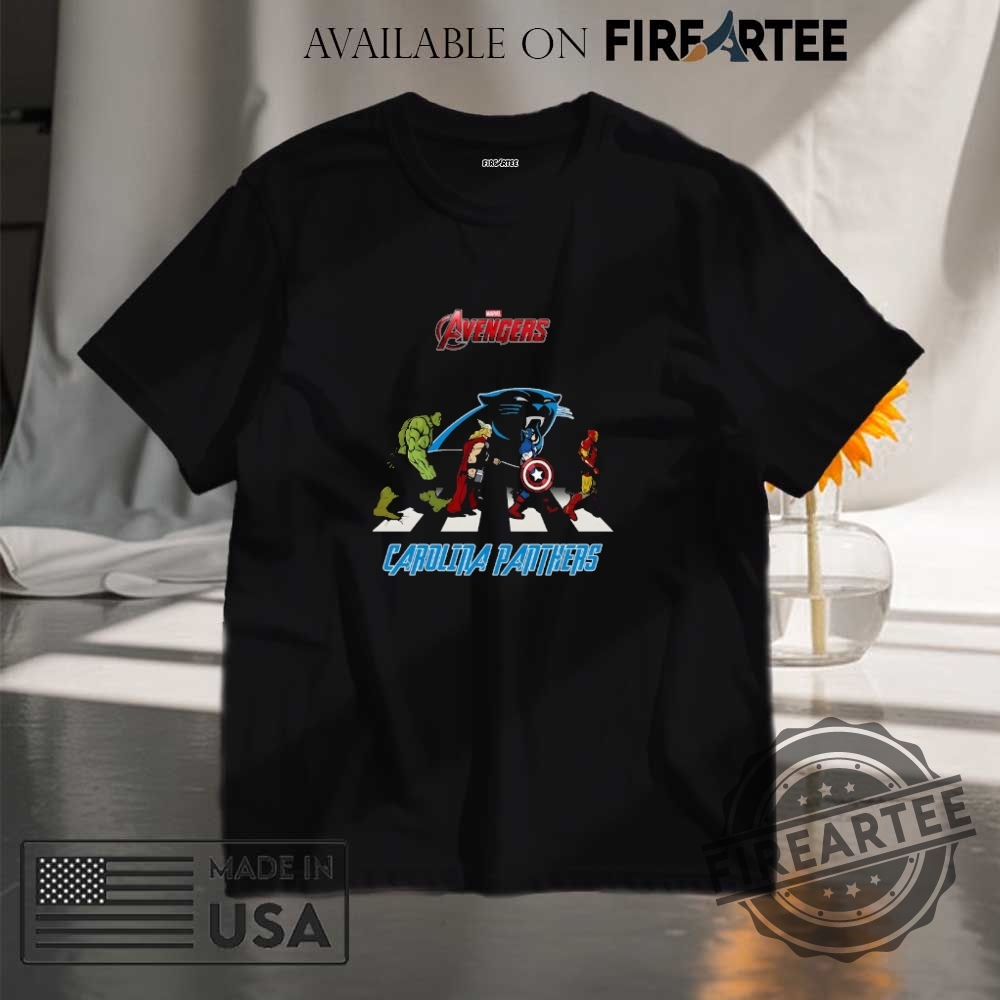 "Celebrate Finals, Anniversaries, and Hoops with Iconic Sports Shirts" 13 Nfl Carolina Panthers Marvel Avengers Abbey Road Shirt