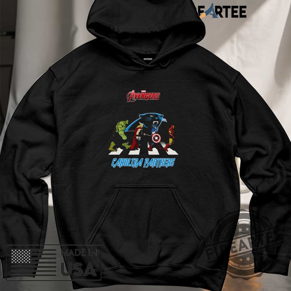 Nfl Carolina Panthers Marvel Avengers Abbey Road Shirt 6 NFL Carolina Panthers Marvel Avengers abbey road shirt