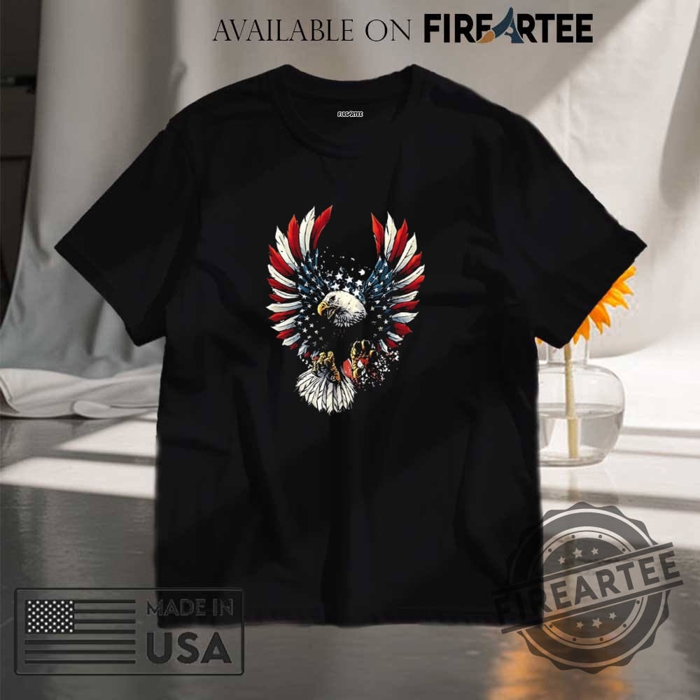"Bold Anti-Trump Apparel: Chinga La Migra Hats, Flags, and Shirts" 9 Eagle 4Th Of July Usa Patriotic Shirt