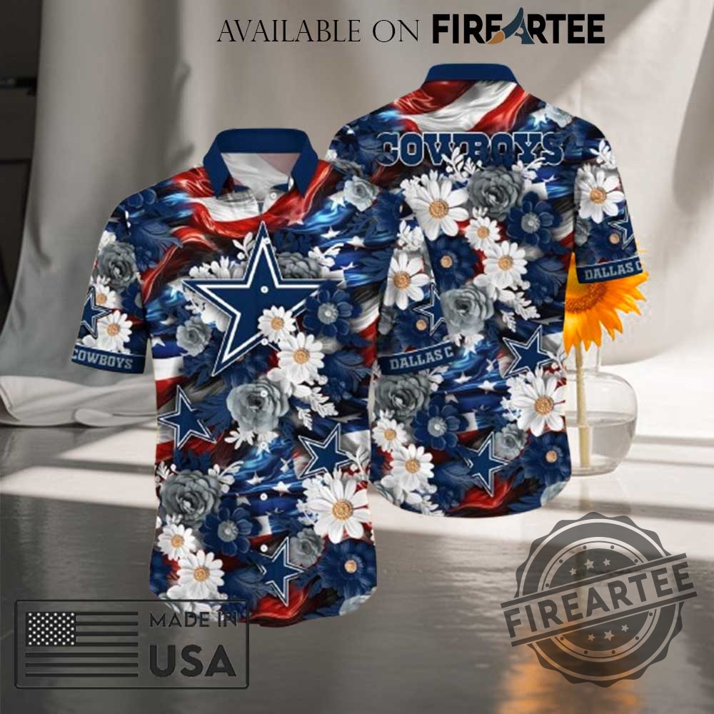 "Top NFL Hawaiian Shirts for 4th of July Independence Day" 2 Dallas Cowboys Nfl Hawaiian Shirt 4Th Of July Independence Day Special Gift For Men