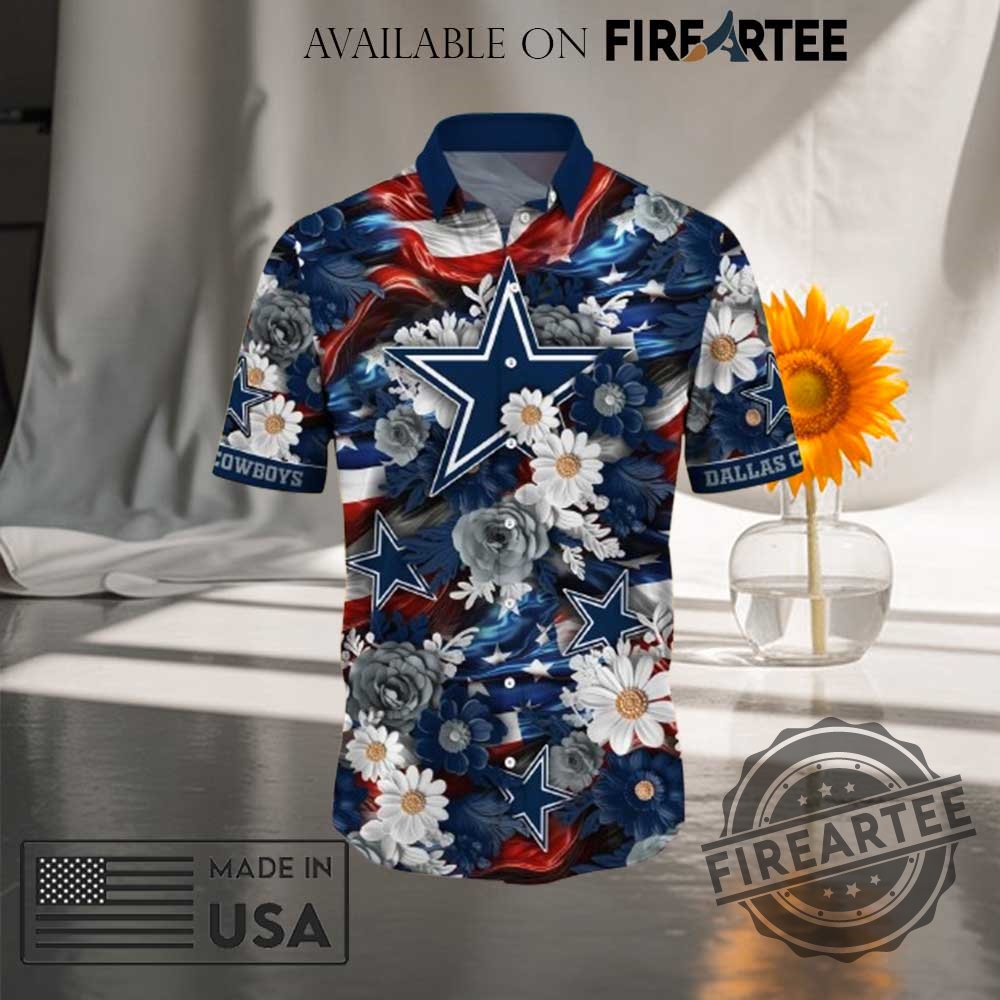 Dallas Cowboys Nfl Hawaiian Shirt 4Th Of July Independence Day Special Gift For Men 4 Dallas Cowboys NFL Hawaiian Shirt 4th Of July Independence Day Special Gift For Men