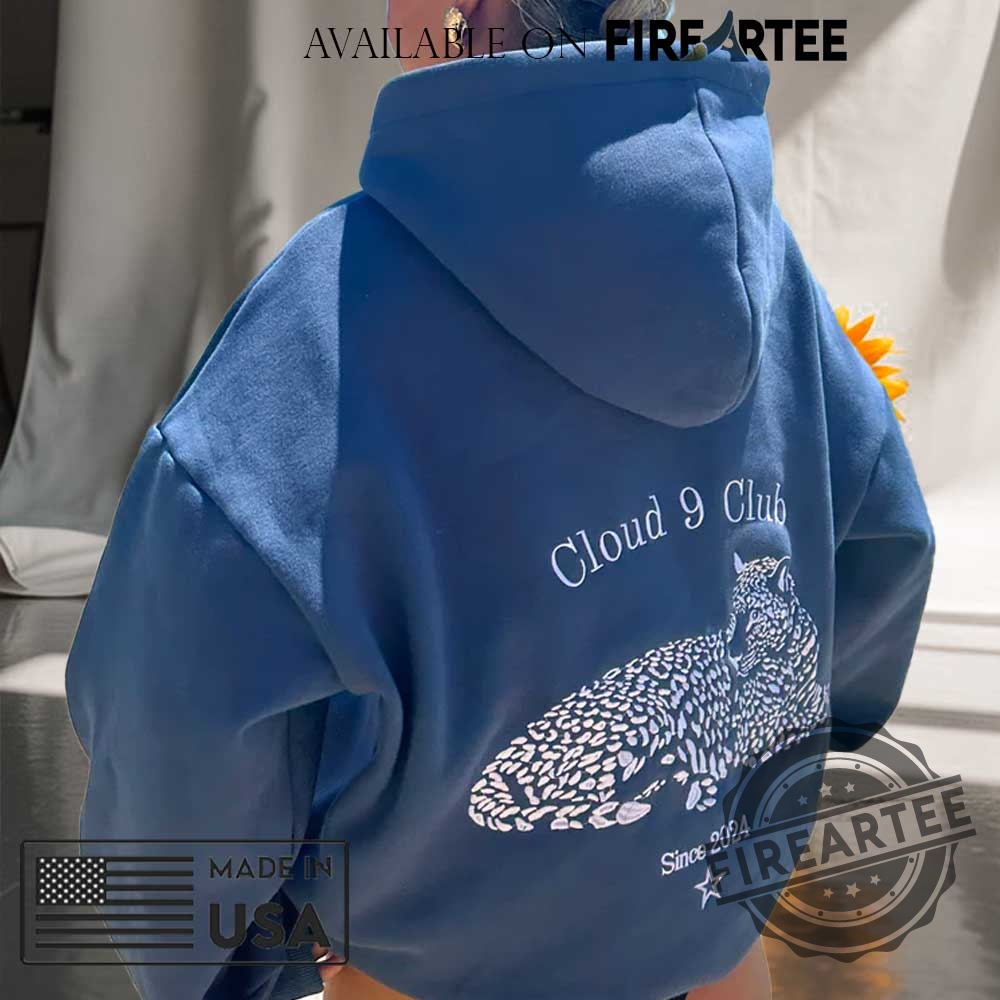 Cloud 9 Club Since 2024 Print Hoodie 5 Cloud 9 club Since 2024 Print Hoodie