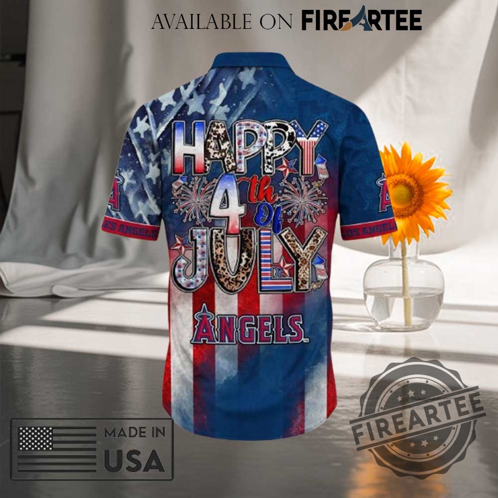 Los Angeles Angels Mlb Hawaiian Shirt 4Th Of July Independence Day Best Gift For Men And Women 5 Los Angeles Angels MLB Hawaiian Shirt 4th Of July Independence Day Best Gift For Men And Women