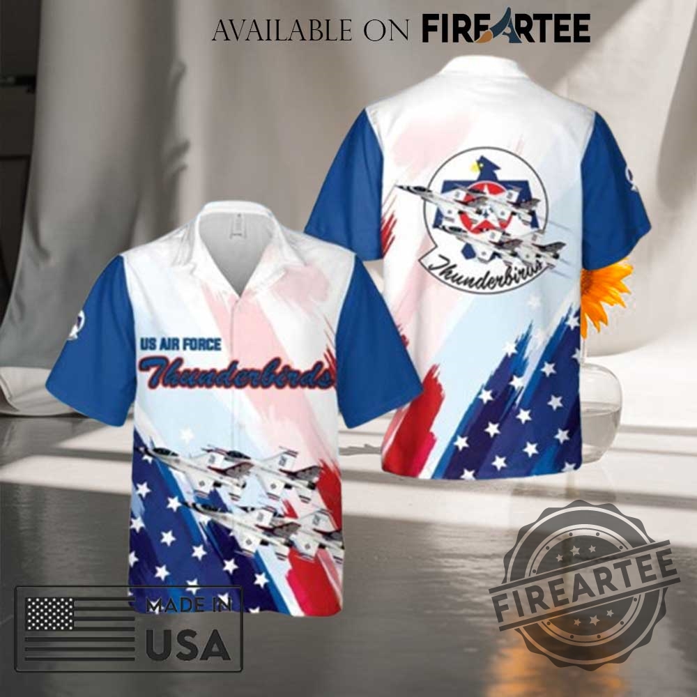 "Top Trendy Hoodies and Shirts: Stand Out with Unique Styles" 17 Us Air Force Thunderbirds Red White And Blue Hawaiian Shirt