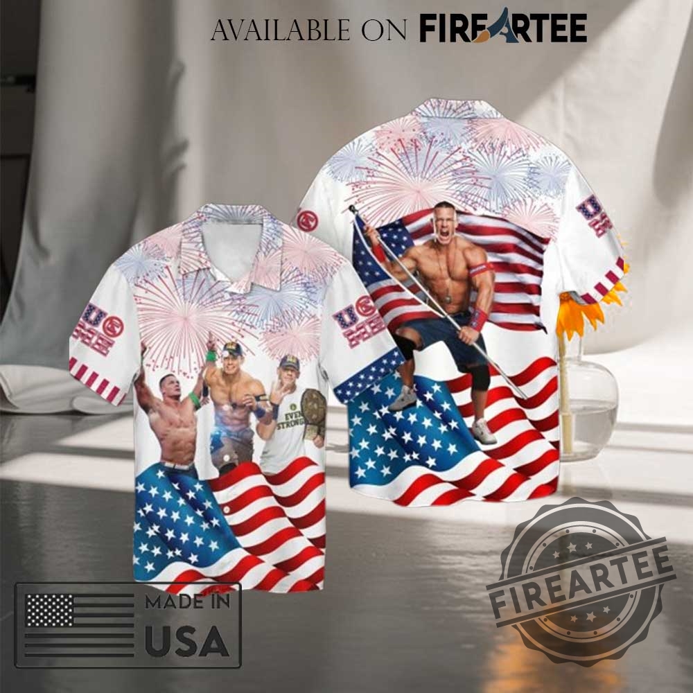 "Celebrate July 4th with Stunning Lana, WWE, and Taylor Shirts" 3 Wwe John Cena Independence Day Hawaiian Shirt