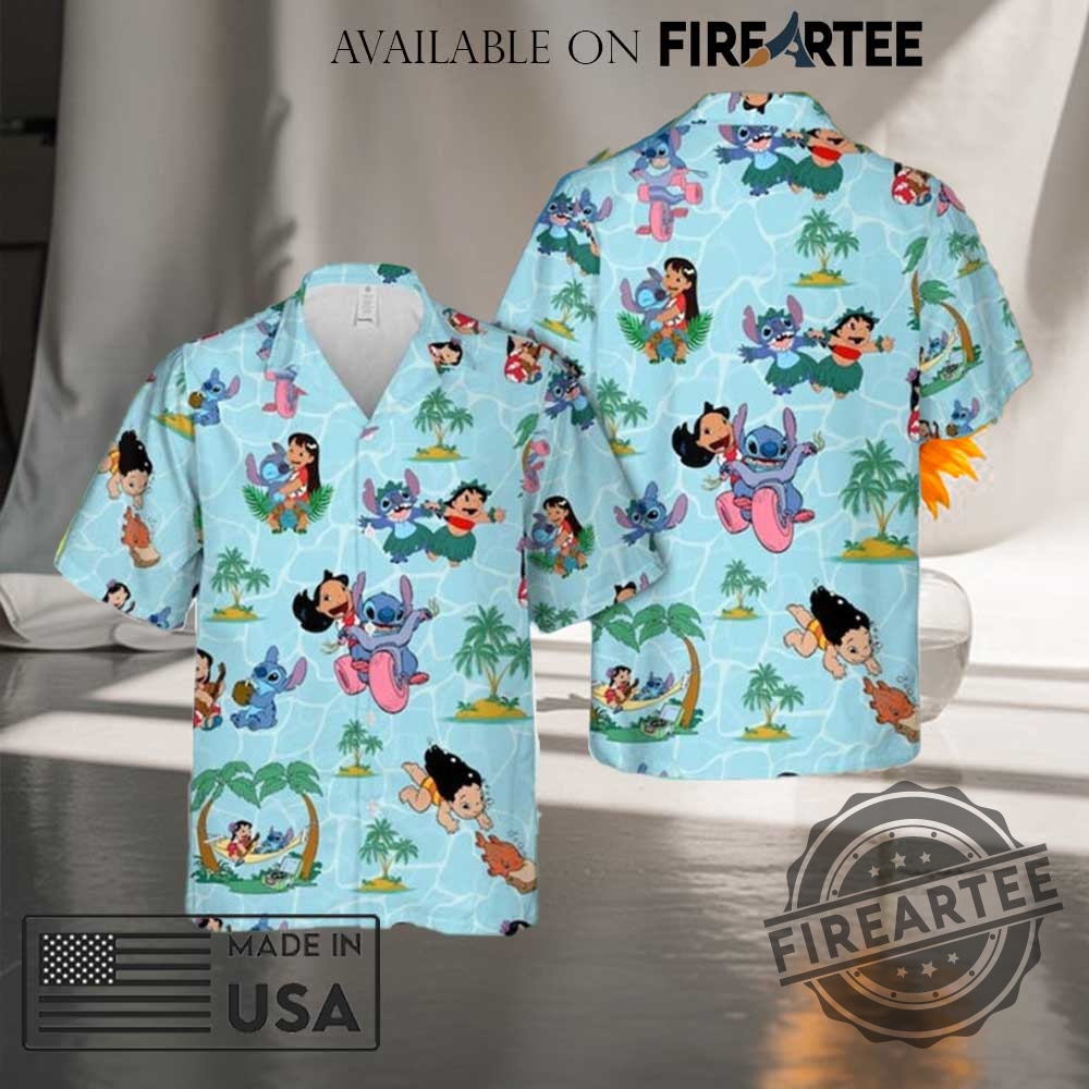 "Top Pop Culture Hawaiian Shirts and Exclusive Wu-Tang Tour Tees" 2 Lilo And Stitch Tropical Beach Harmony Hawaiian Shirt
