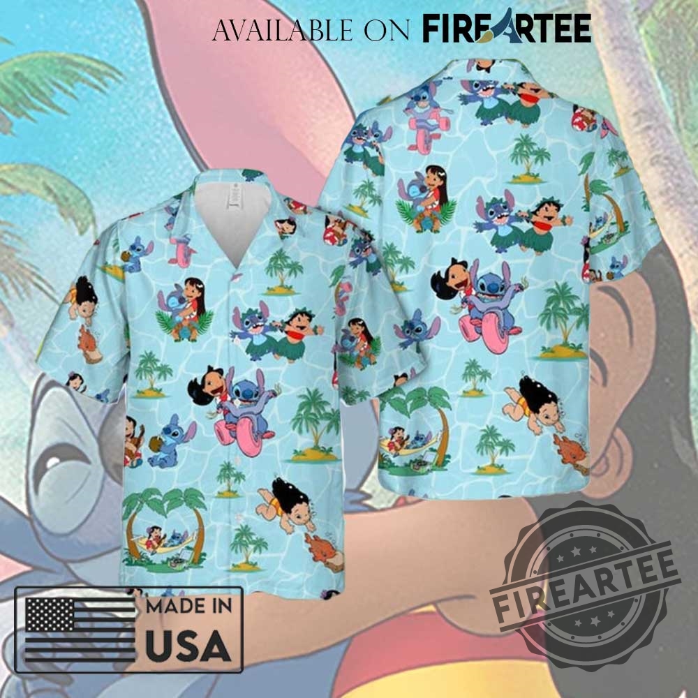 Lilo And Stitch Tropical Beach Harmony Hawaiian Shirt 3 Lilo and Stitch Tropical Beach Harmony Hawaiian Shirt