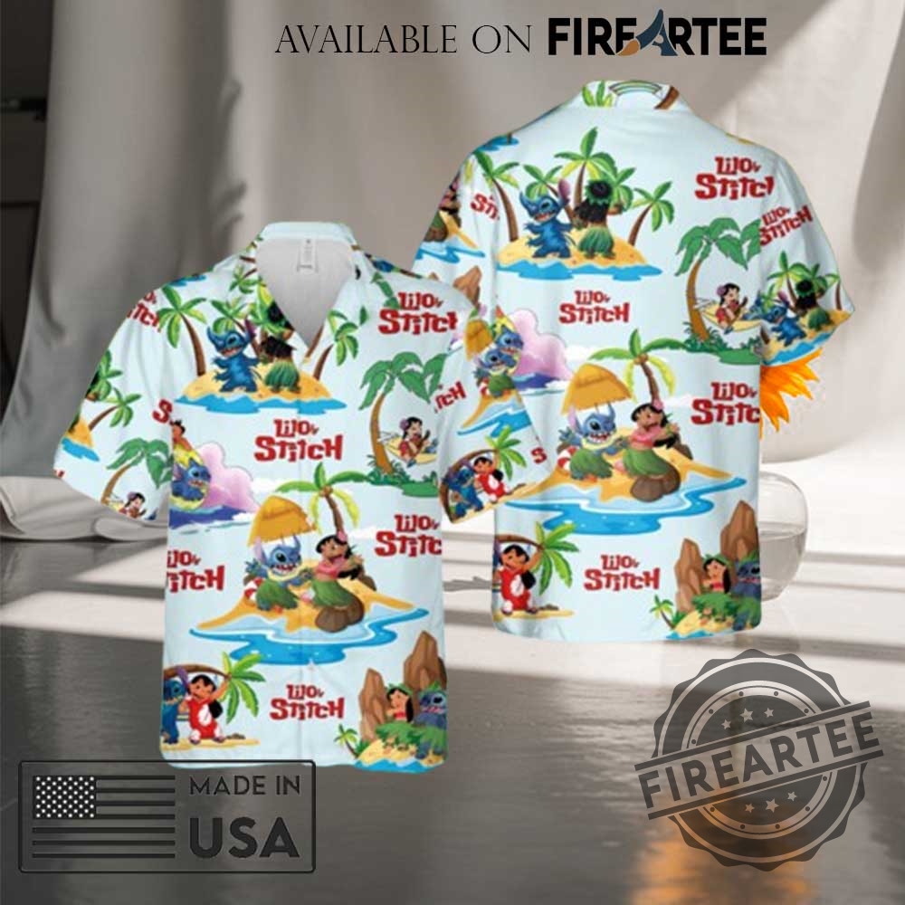 "Top Pop Culture Hawaiian Shirts and Exclusive Wu-Tang Tour Tees" 3 Lilo And Stitch Palm Tree Party Hawaiian Shirt
