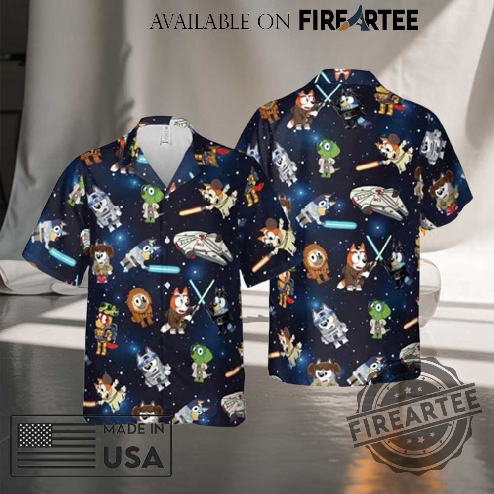 "Top Pop Culture Hawaiian Shirts and Exclusive Wu-Tang Tour Tees" 4 Bluey Star Wars Hawaiian Shirt