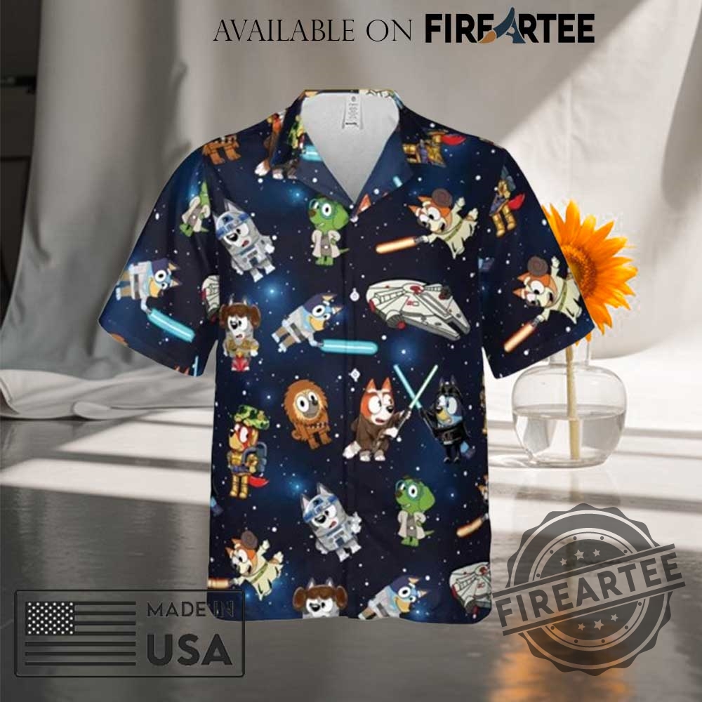 Bluey Star Wars Hawaiian Shirt 3 Bluey Star Wars Hawaiian Shirt