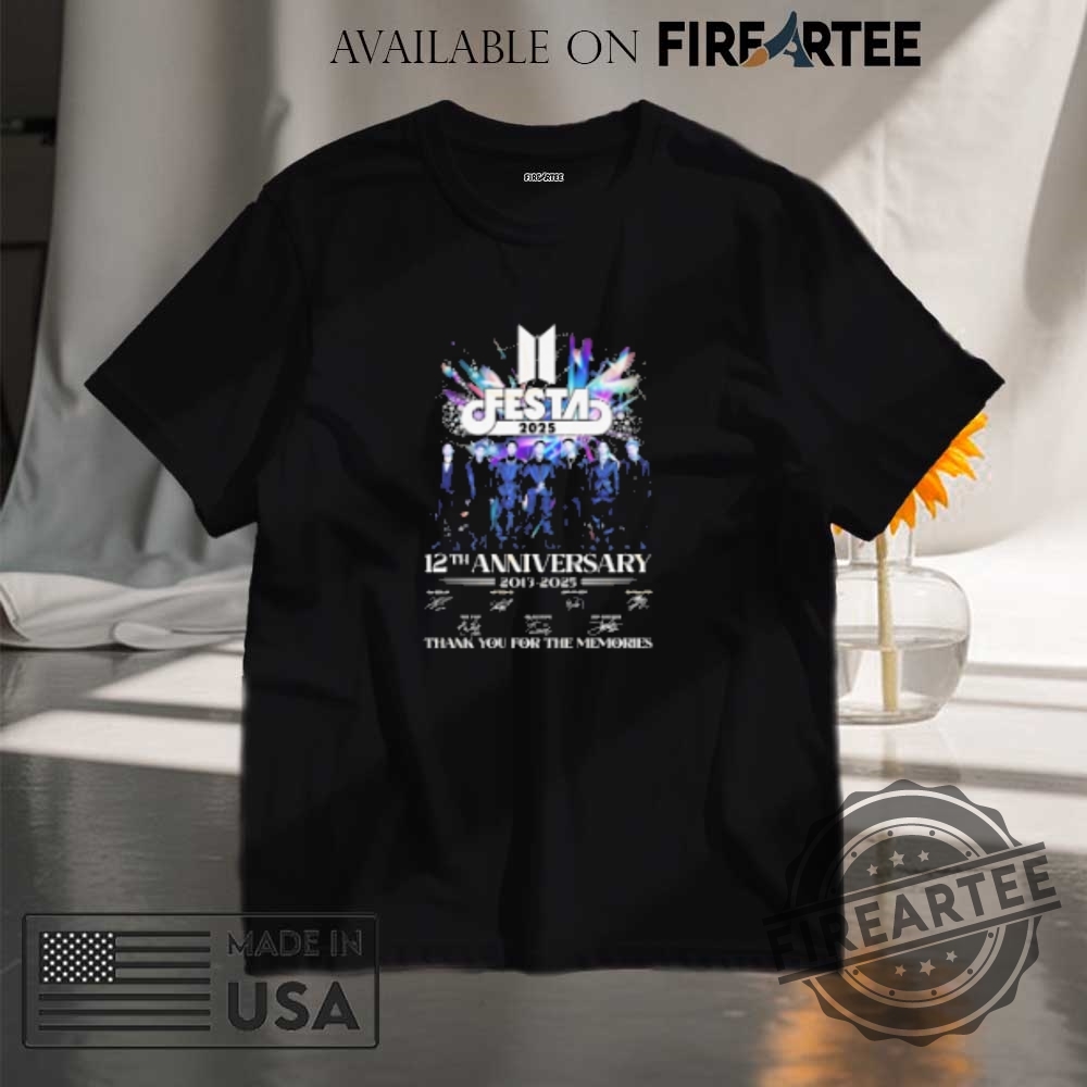 "Top Pop Culture Hawaiian Shirts and Exclusive Wu-Tang Tour Tees" 10 Bts Festa 2025 12Th Anniversary 20132025 Signature Thank You For The Memories Signatures Tshirts