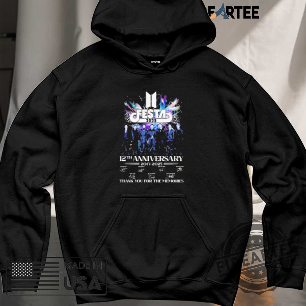 Bts Festa 2025 12Th Anniversary 20132025 Signature Thank You For The Memories Signatures Tshirts 6 BTS Festa 2025 12th Anniversary 2013-2025 Signature Thank You For The Memories Signatures T-shirts