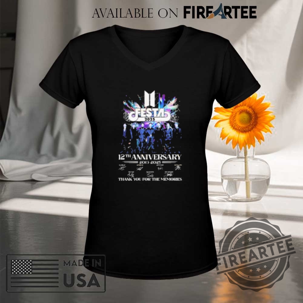 Bts Festa 2025 12Th Anniversary 20132025 Signature Thank You For The Memories Signatures Tshirts 9 BTS Festa 2025 12th Anniversary 2013-2025 Signature Thank You For The Memories Signatures T-shirts