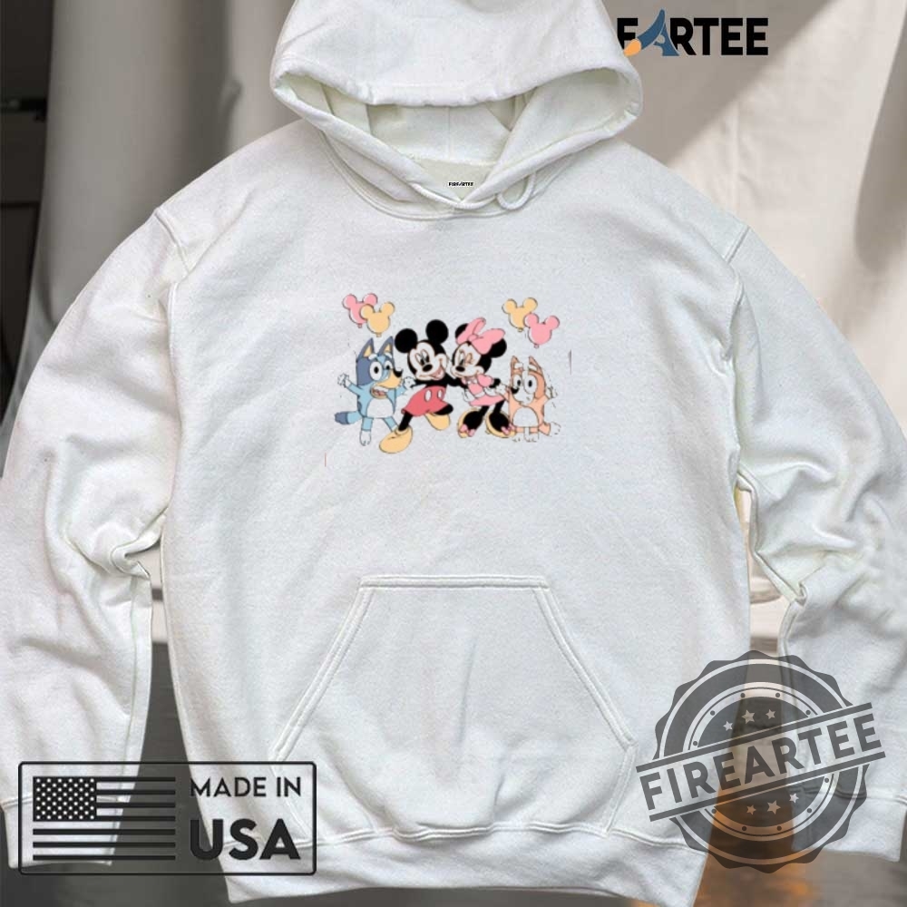 Bluey Minnie Mickey Summer Tshirt 6 Bluey Minnie Mickey Summer T-Shirt