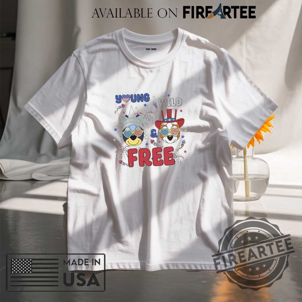 "Top Pop Culture Hawaiian Shirts and Exclusive Wu-Tang Tour Tees" 21 Bluey And Bingo 4Th Of July Tshirt