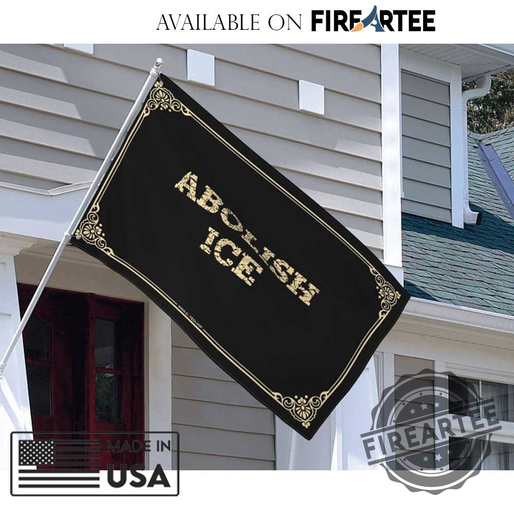 Abolish Ice Flag Black Gothic Design Made In Usa 3 Abolish ICE Flag - Black Gothic Design - Made in USA