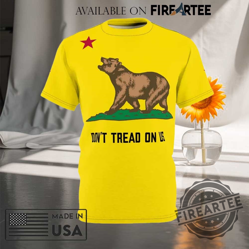 "Top Anti-Trump Flags and Shirts: Show Your Defiance Boldly" 18 Gadsden Flag California Bear Dont Tread On Us Ice Protest Tshirt