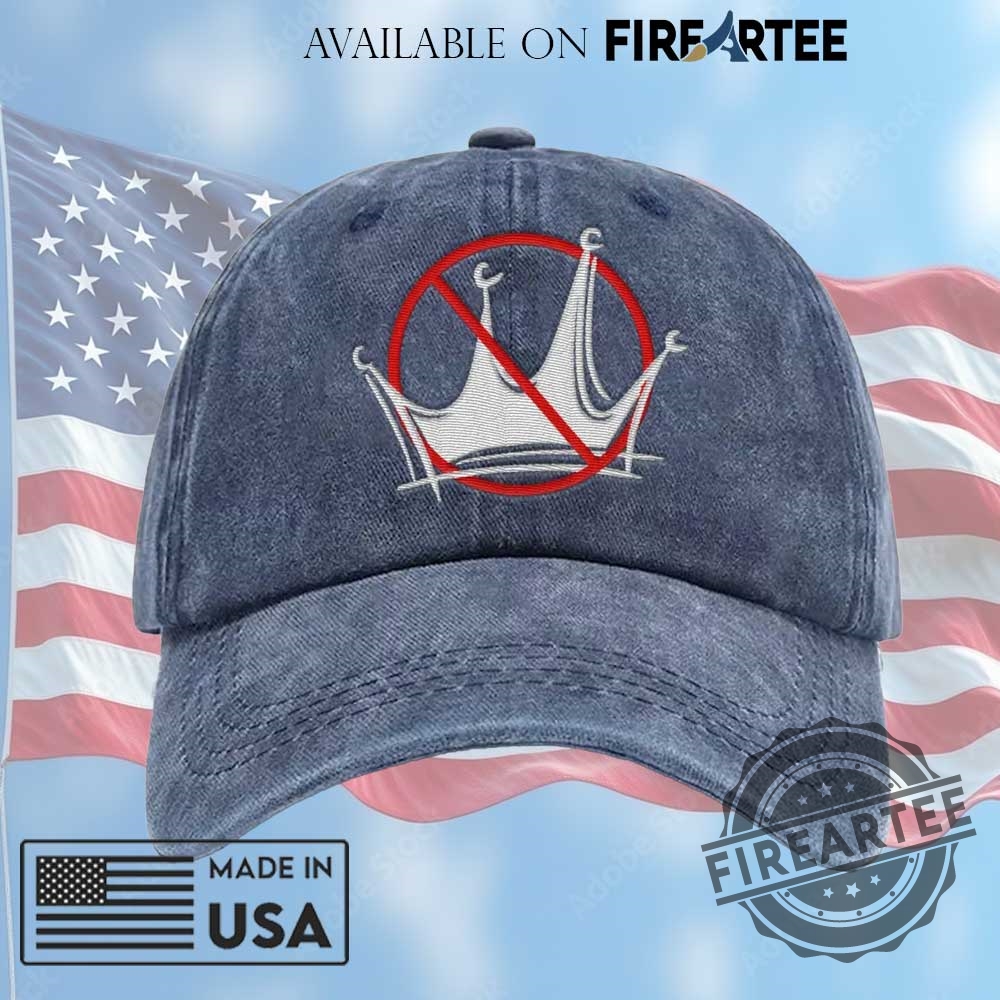 "Discover Unique Hats and Shirts: No Kings and Awesome Daughters" 3 No Kings Logo Embroidered Hat