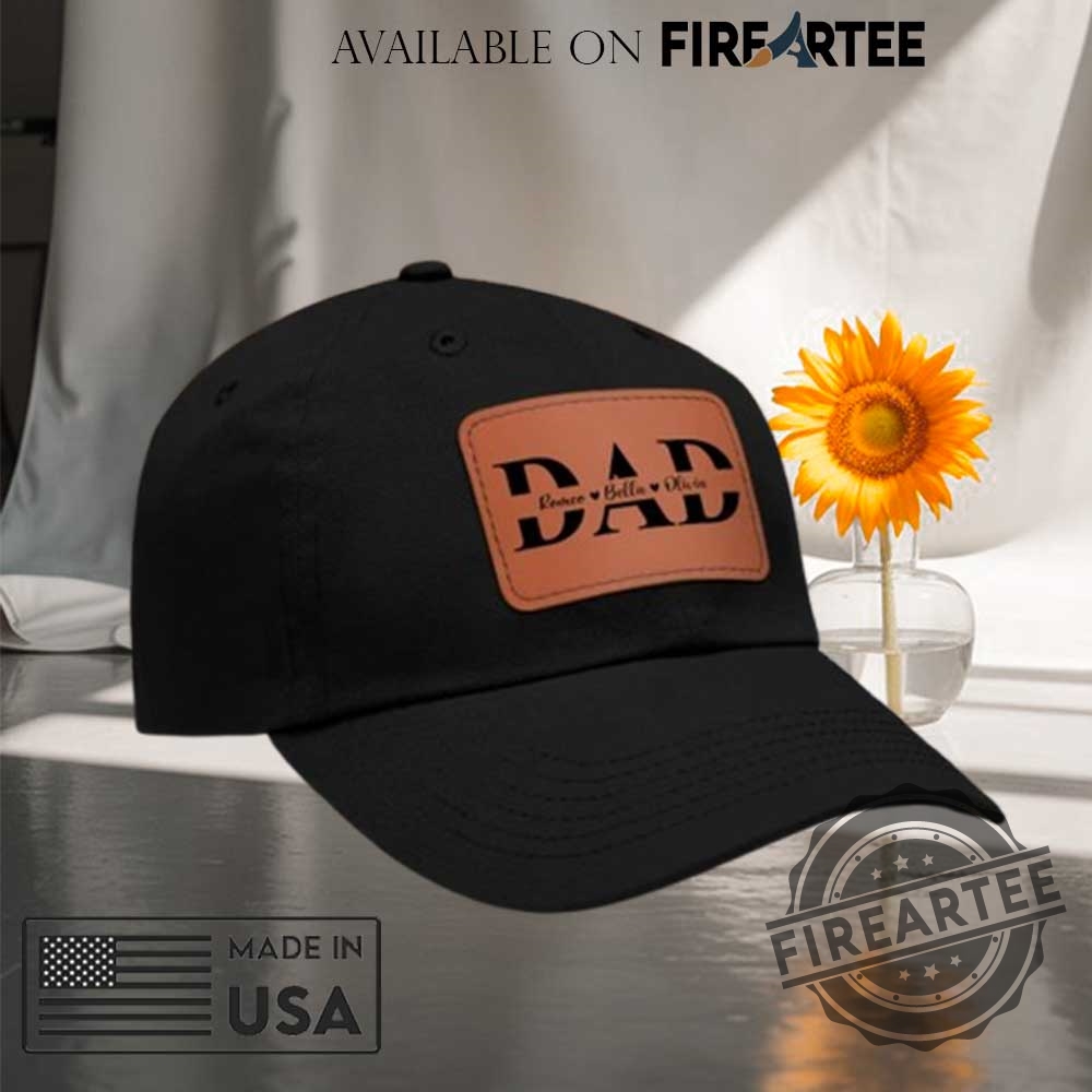 "Discover Unique Hats and Shirts: No Kings and Awesome Daughters" 11 Personalized Dad Hat With Kids Name