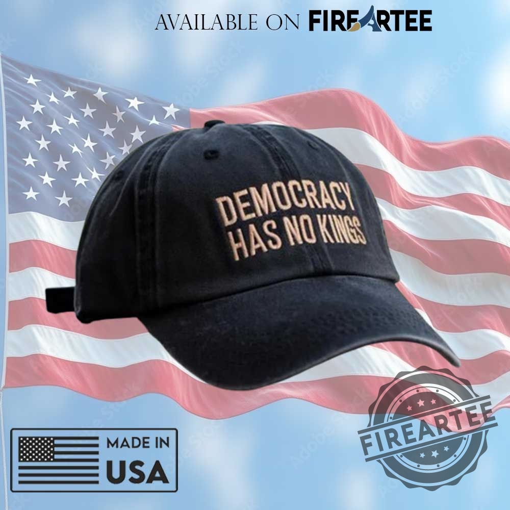 Democracy Has No Kings Embroidered Hat 3 Democracy has no kings Embroidered Hat