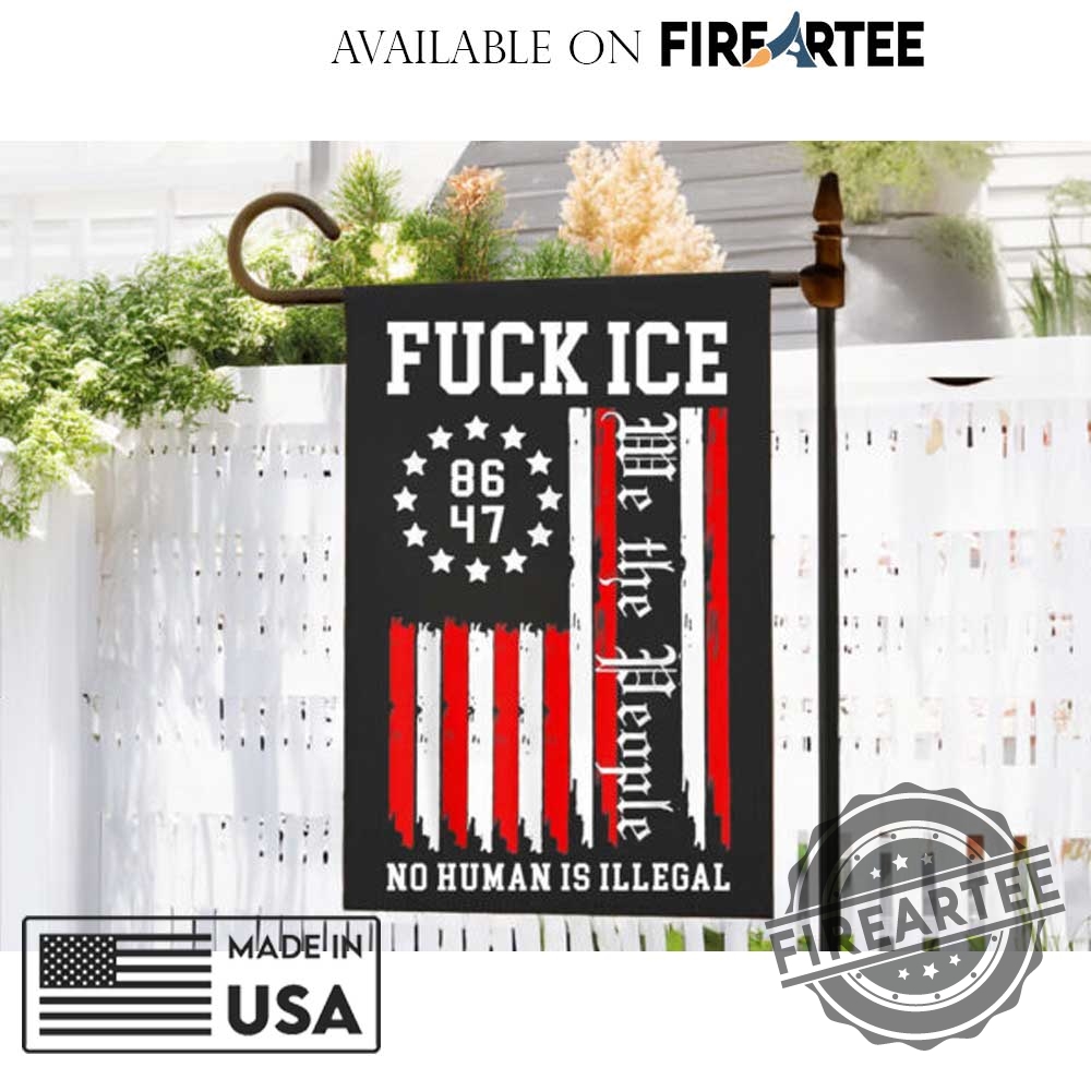 "Expressive Apparel: Shirts and Hats That Make Bold Statements" 12 Fuck Ice Garden Flag We The People Antiice Political Banner No Human Is Illegal Yard Decor