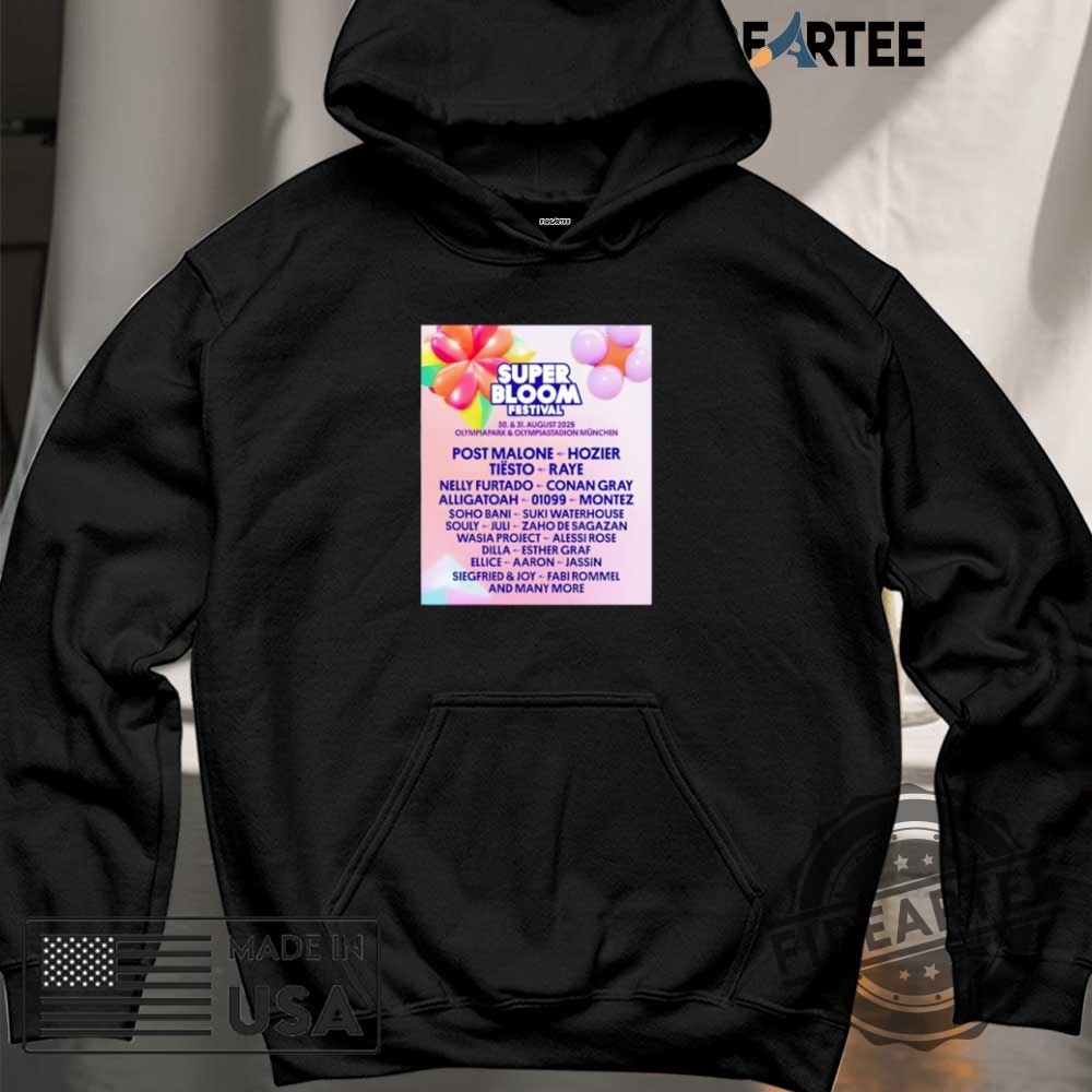 Superbloom Festival 2025 Poster Shirt 6 Superbloom Festival 2025 poster shirt