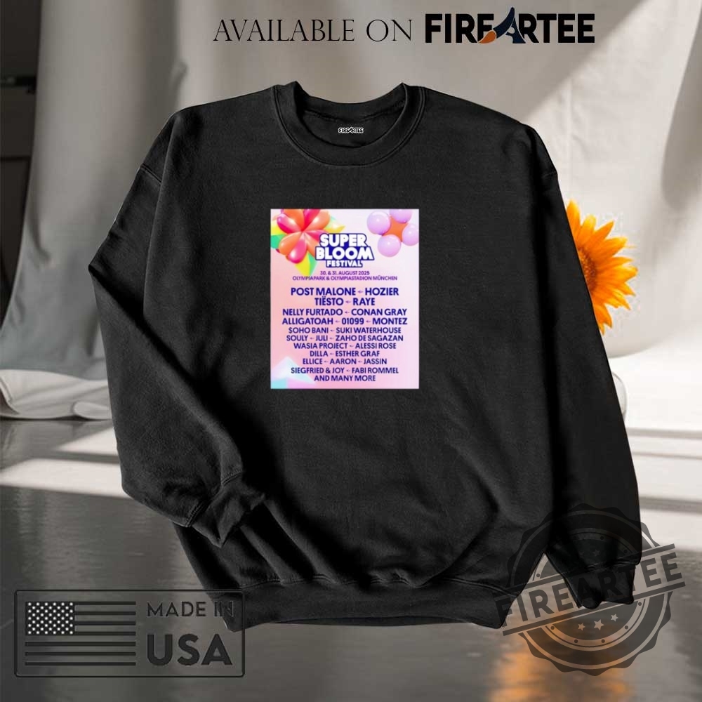 Superbloom Festival 2025 Poster Shirt 7 Superbloom Festival 2025 poster shirt