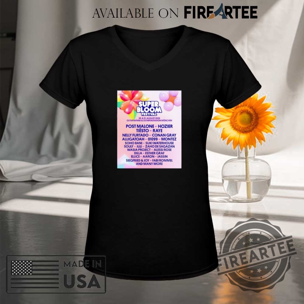 Superbloom Festival 2025 Poster Shirt 9 Superbloom Festival 2025 poster shirt