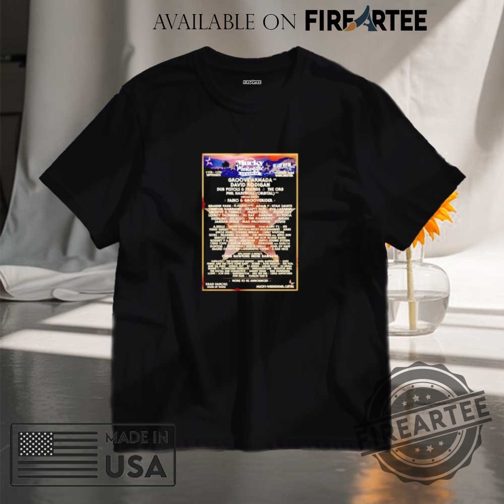 "Top 5 Trendy Sabrina Carpenter and BTS Flag Shirts for 2023" 9 Mucky Weekender Festival 2025 Poster Shirt