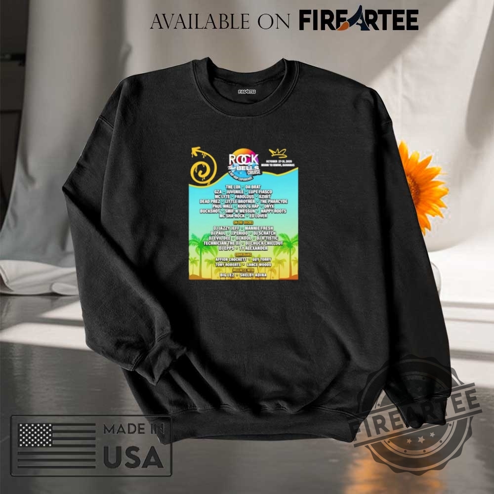 Rock The Bells Cruise 2025 Poster Shirt 7 Rock the Bells Cruise 2025 poster shirt