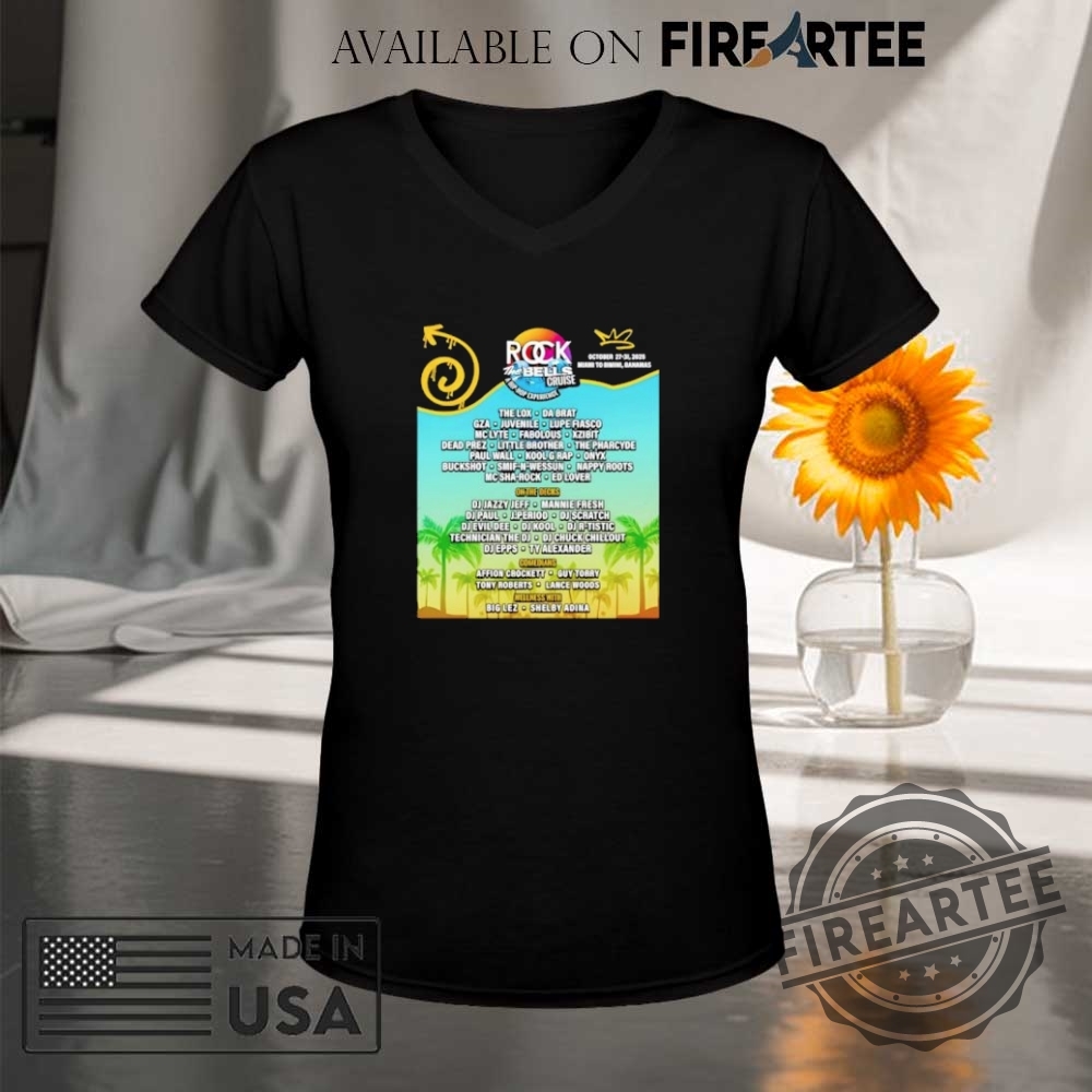 Rock The Bells Cruise 2025 Poster Shirt 9 Rock the Bells Cruise 2025 poster shirt
