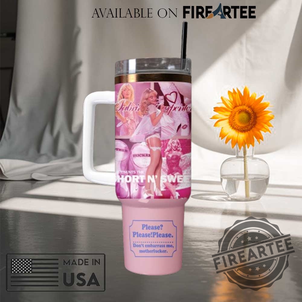 Sabrina Carpenter Short N Sweet Stanley Tumbler 4 Sabrina Carpenter Short n’ Sweet Stanley Tumbler